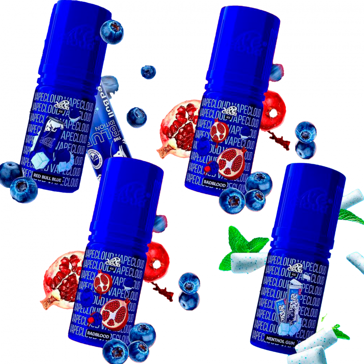 Жидкость Вейп Клауд Айс - Черничный Ред Булл Лед 30 мл (20 мг)